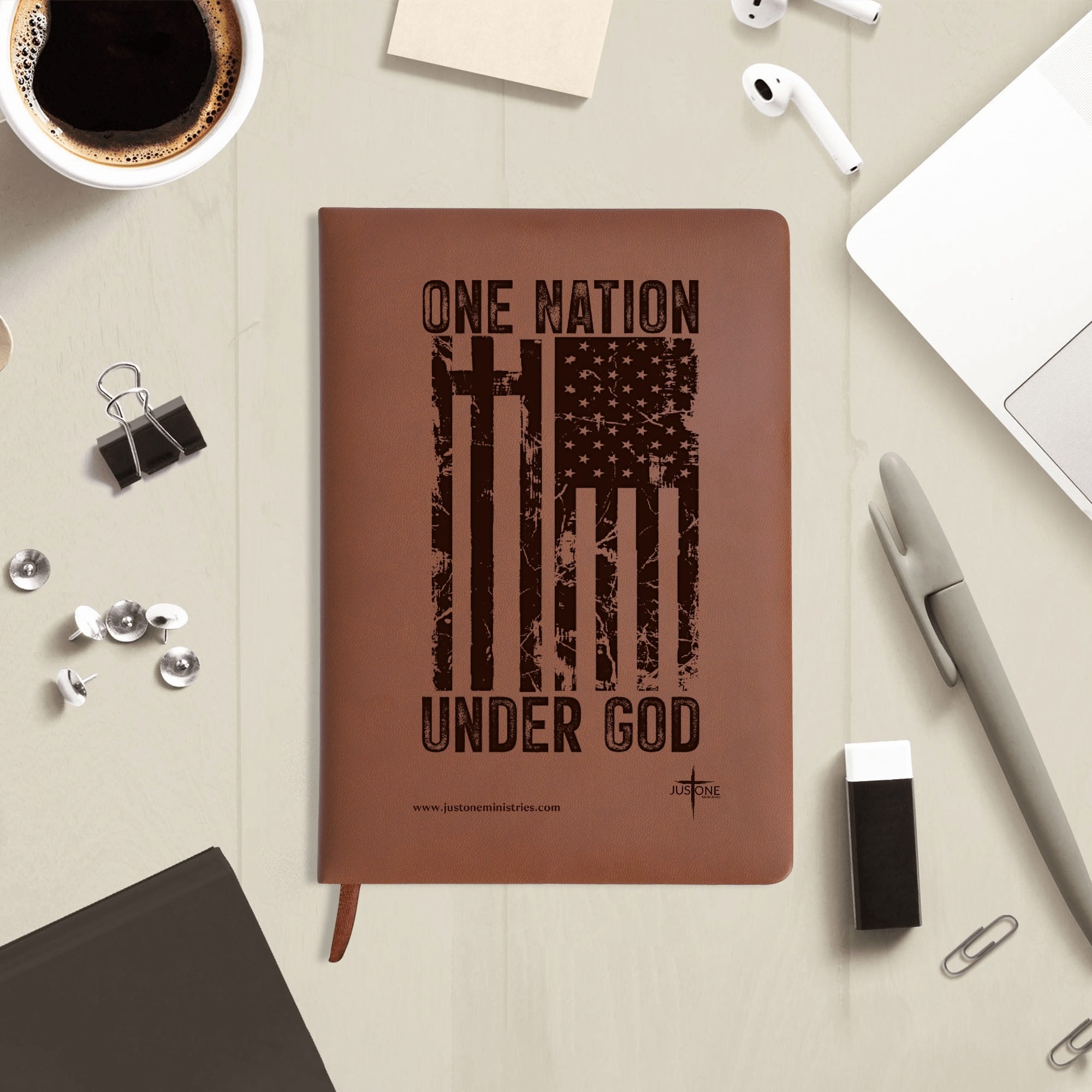 One Nation Under God Engraved Journal
