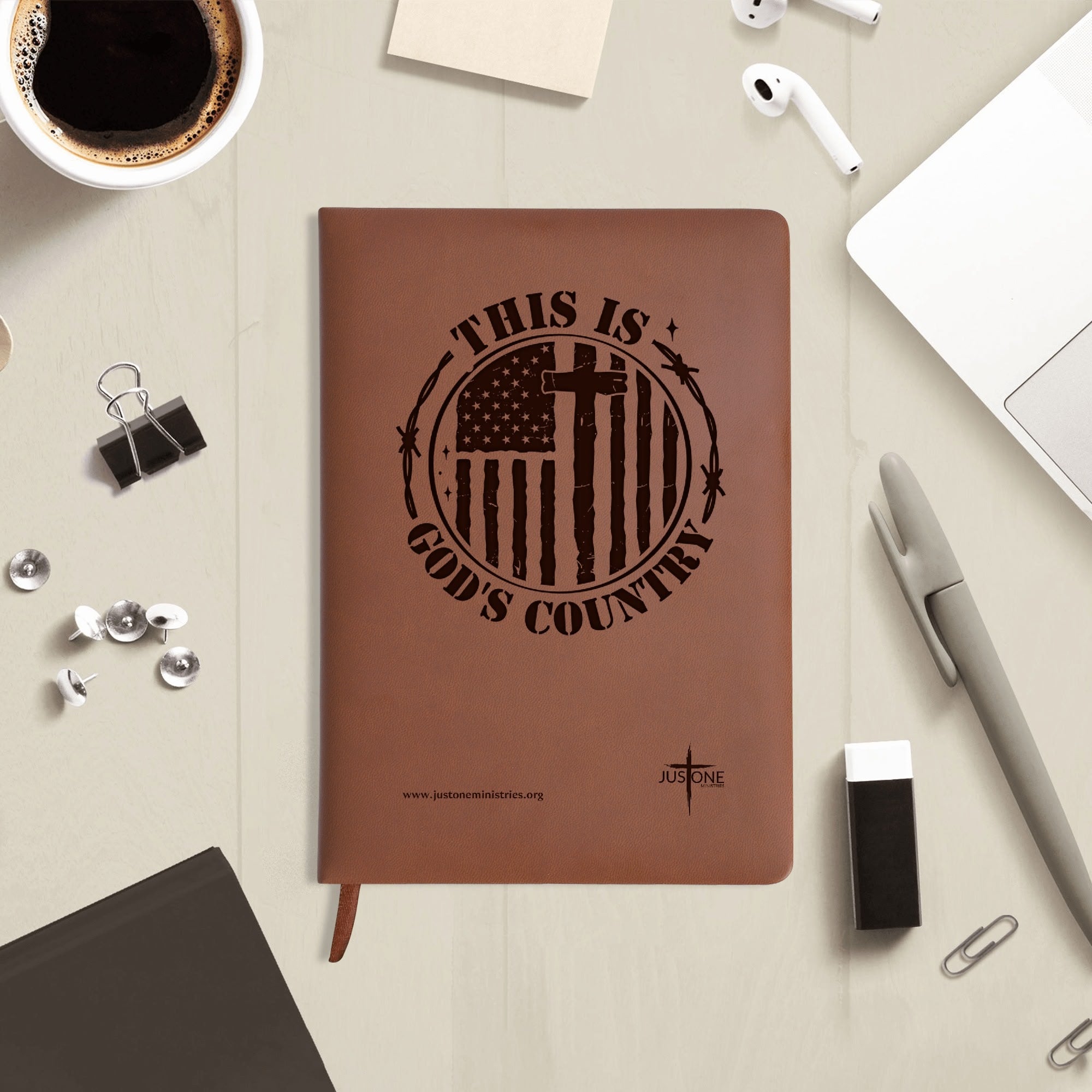 Gods Country Engraved Notebook